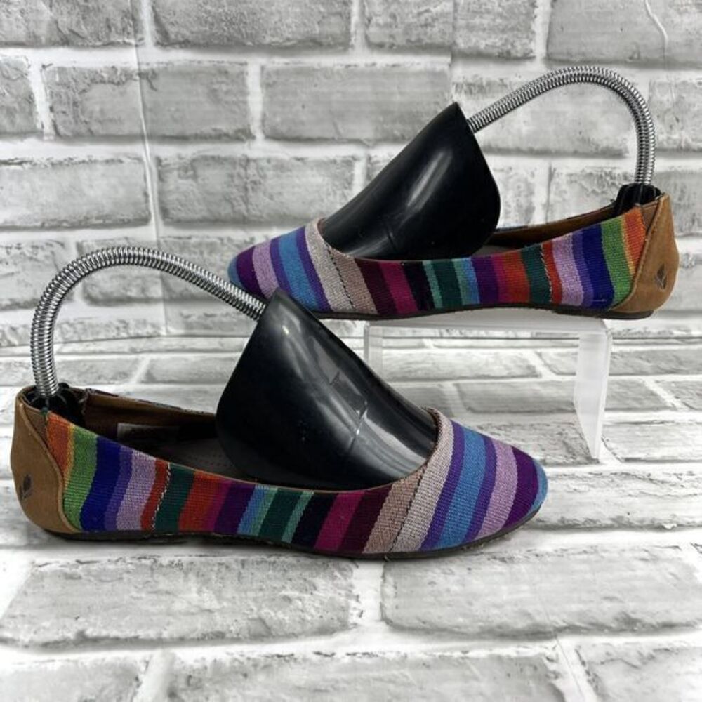 Reef Multicolor Striped Canvas Flats